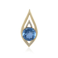 14K Colour Change Fluorite Gold Pendant (de Melo)
