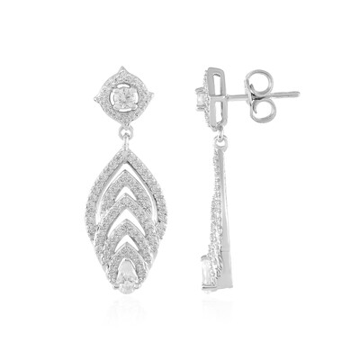 Zircon Silver Earrings