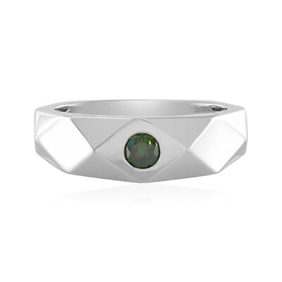 14K I1 Green Diamond Gold Ring (de Melo)