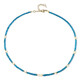 Neon Blue Apatite Silver Necklace