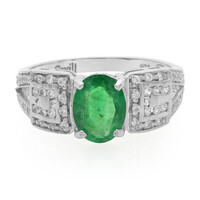 Bahia Emerald Silver Ring
