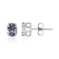 Unheated Tanzanite Silver Earrings