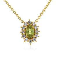 Sphene Silver Necklace