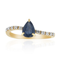 9K Kanchanaburi Sapphire Gold Ring