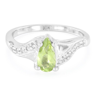 Fancy Tourmaline Silver Ring