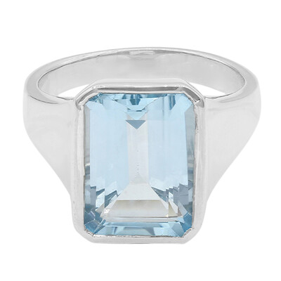 Sky Blue Topaz Silver Ring