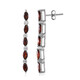 Mozambique Garnet Silver Earrings