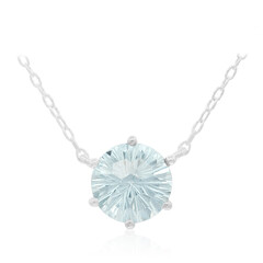 Sky Blue Topaz Silver Necklace