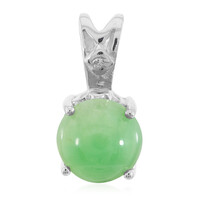 Imperial Chrysoprase Silver Pendant