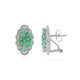 Socoto Emerald Silver Earrings