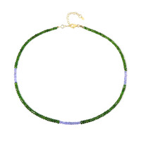 Russian Diopside Silver Necklace