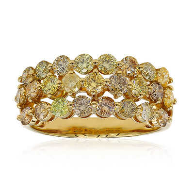 14K SI2 Fancy Diamond Gold Ring (CIRARI)
