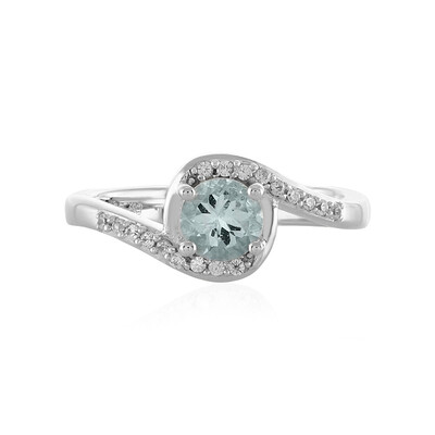 Aquamarine Silver Ring
