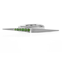 Tsavorite Silver Ring