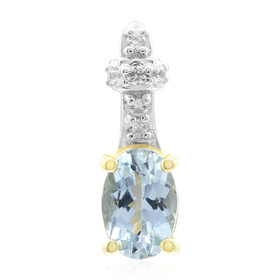 9K Santa Maria Africana Aquamarine Gold Pendant
