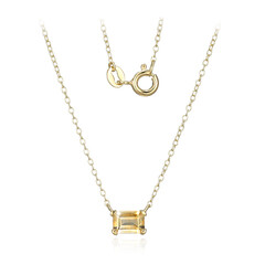 Citrine Silver Necklace