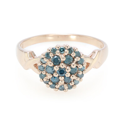 Fancy Diamond Silver Ring