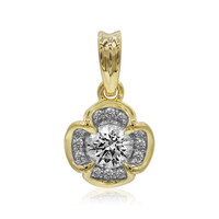 14K SI1 (G) Diamond Gold Pendant