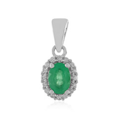 Ethiopian Emerald Silver Pendant