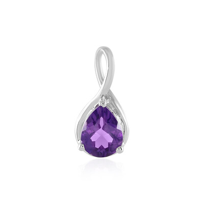 Siberian Amethyst Silver Pendant