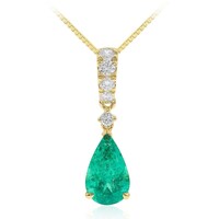 14K Colombian Emerald Gold Necklace (CIRARI)