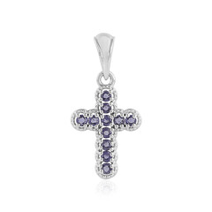 Iolite Silver Pendant