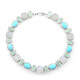 Sleeping Beauty Turquoise Silver Bracelet (KM by Juwelo)