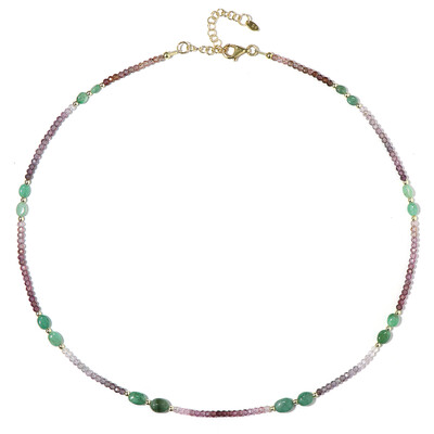 Fancy Spinel Silver Necklace (Riya)