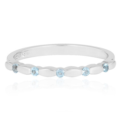Swiss Blue Topaz Silver Ring