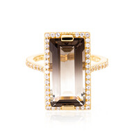 Bi Colour Quartz Silver Ring