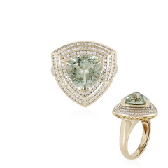 14K Rio Grande Green Amethyst Gold Ring (de Melo)