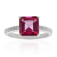 Pink Topaz Silver Ring