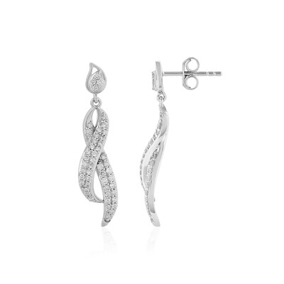 14K SI2 (H) Diamond Gold Earrings (de Melo)