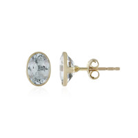 9K Brazilian Aquamarine Gold Earrings