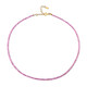 Ceylon Pink Sapphire Silver Necklace