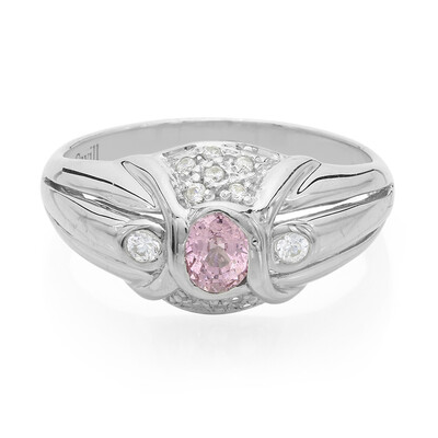 Padparadscha Sapphire Silver Ring