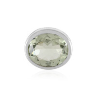 Green Amethyst Silver Pendant