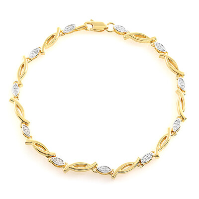 I2 (J) Diamond Silver Bracelet