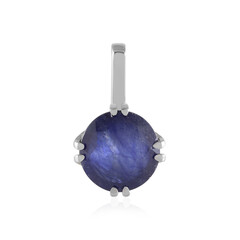 9K Madagascar Blue Sapphire Gold Pendant