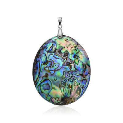 Abalone Shell Silver Pendant