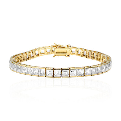 White Topaz Silver Bracelet