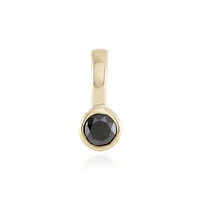 9K Black Diamond Gold Pendant