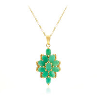 Brazilian Emerald Silver Necklace