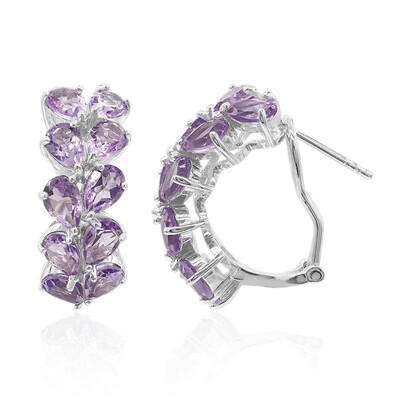 Amethyst Silver Earrings