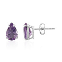 Amethyst Silver Earrings