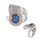Colour Change Fluorite Silver Ring (Dallas Prince Designs)