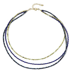 Grossular Garnet Silver Necklace