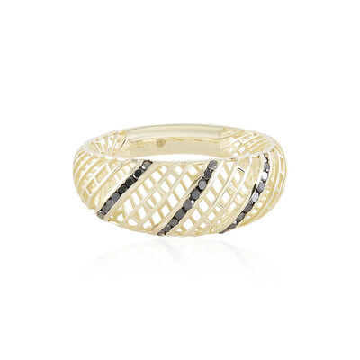 9K Black Diamond Gold Ring (Ornaments by de Melo)