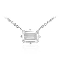 White Topaz Silver Necklace