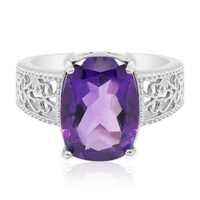 Moroccan Amethyst Silver Ring